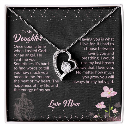 Gift For Daughter | Forever Love Necklace - Angel From Mom