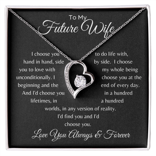 Forever Love Necklace to Fiancé