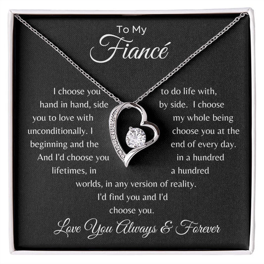 Forever Love Necklace to Fiancé