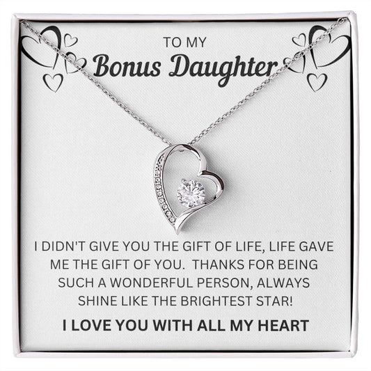 Gift For Bonus Daughter | 
Forever Love Necklace - Brightest Star