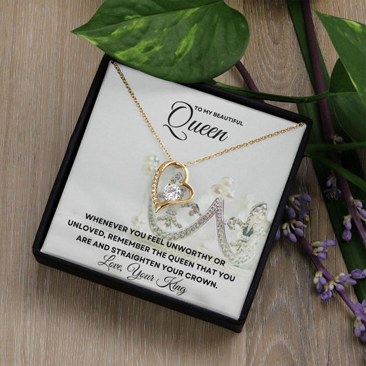 Gift For Soulmate | Forever Love Necklace  - My Queen From King