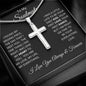 Stainless Steel Cross Necklace - Missing Piece Black