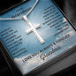 Gift For Grandson | Stainless Steel Cross Necklace From Grandma
