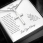 Gift For Soulmate | Stainless Steel Cross Necklace - Turn Back Time