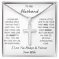 Gift For Husband | Cross Necklace From Wife
