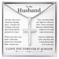 Stainless Steel Cross Necklace to Husband