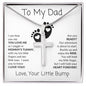 Gift For Dad To Be | Stainless Steel Cross Necklace - Are You Ready