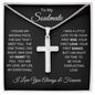 Stainless Steel Cross Necklace - Missing Piece Black