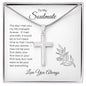 Gift For Soulmate | Stainless Steel Cross Necklace - Turn Back Time