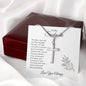 Gift For Soulmate | Stainless Steel Cross Necklace - Turn Back Time