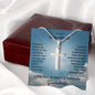 Gift For Grandson | Stainless Steel Cross Necklace From Grandma