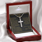 Gift For Husband | Stainless Steel Cross Necklace - All That You Are From Wife