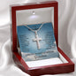 Gift For Grandson | Stainless Steel Cross Necklace From Grandma