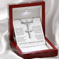 Stainless Steel Cross Necklace to Husband