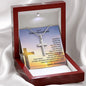 Gift For Great-Grandson | Stainless Steel Cross Necklace From Grandma