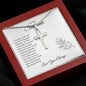 Gift For Soulmate | Stainless Steel Cross Necklace - Turn Back Time
