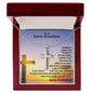 Gift For Great-Grandson | Stainless Steel Cross Necklace From Grandma
