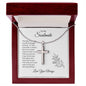 Gift For Soulmate | Stainless Steel Cross Necklace - Turn Back Time