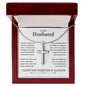 Stainless Steel Cross Necklace to Husband