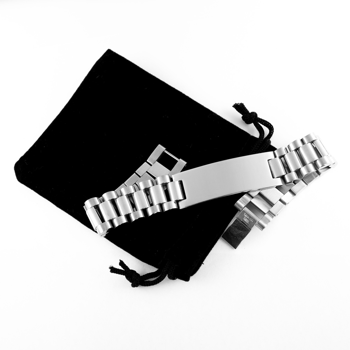 Ladder Stainless Steel Engraved Bracelet - Be Brave | To Son | From Mom