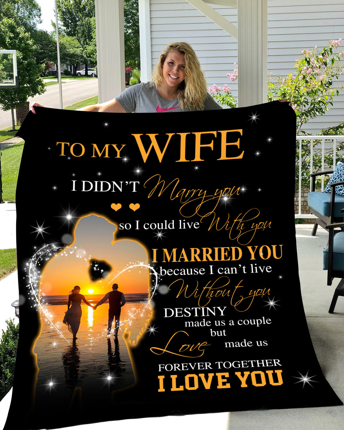 Forever Together Sunset Blanket