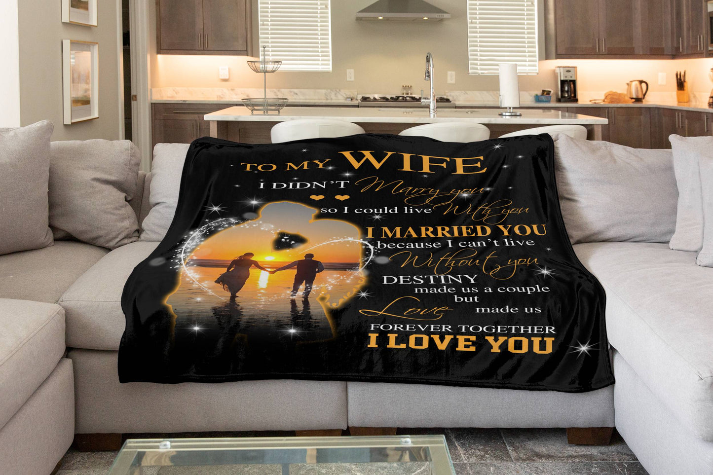 Forever Together Sunset Blanket