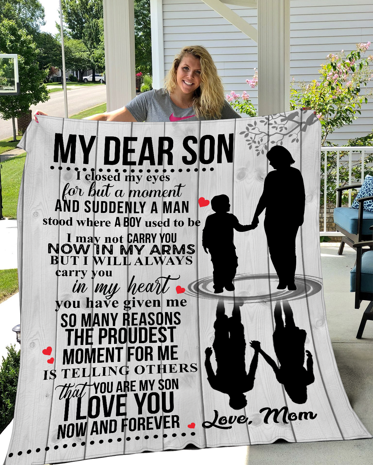 Gift For Son | In My Arms Blanket | From Mom
