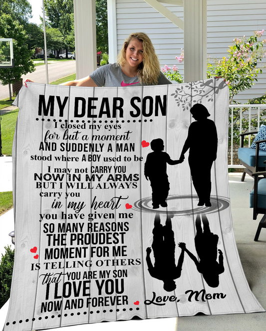 Gift For Son | In My Arms Blanket | From Mom