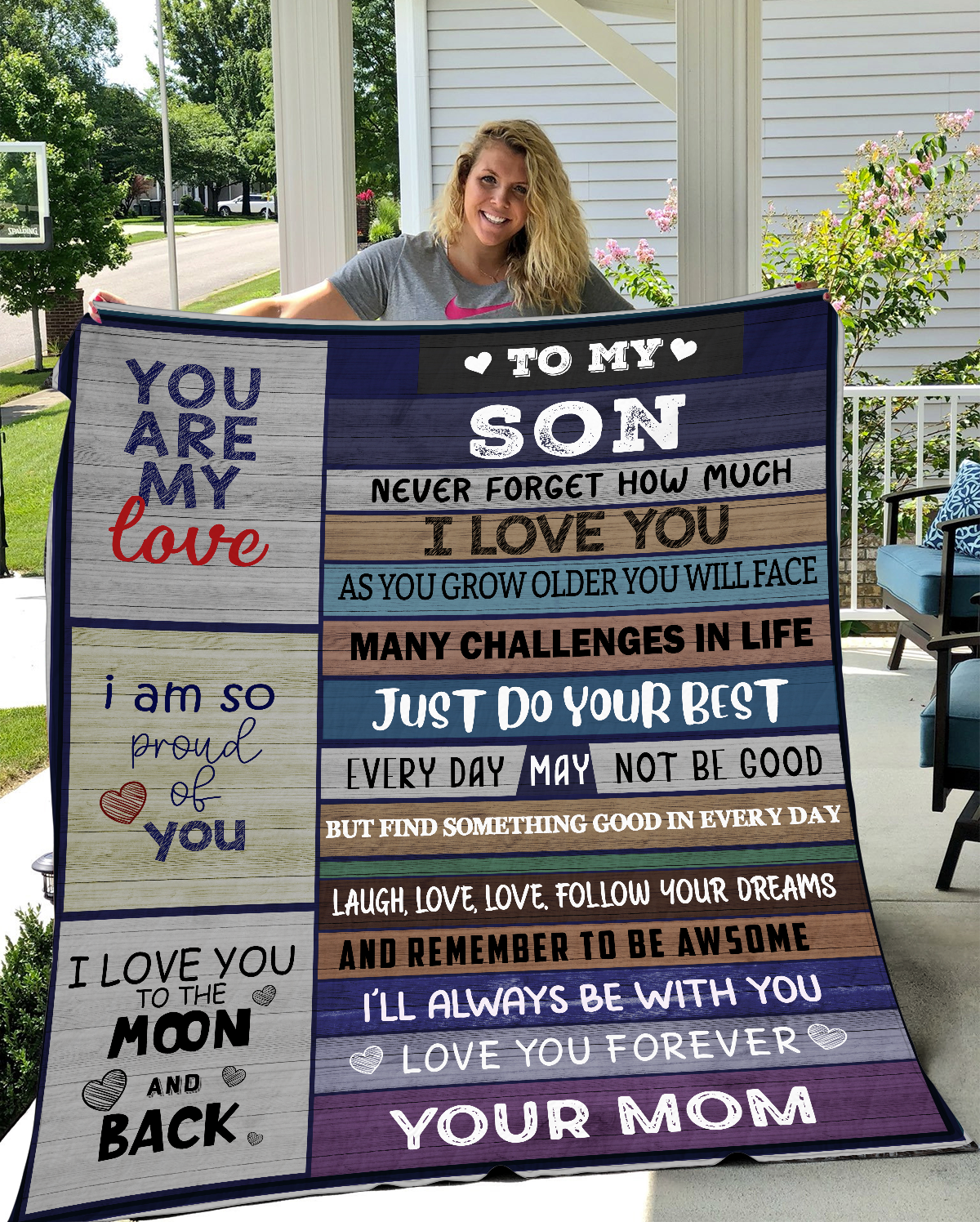 Gift For Son | You Are My Love Blanket 50x60 | From Mom