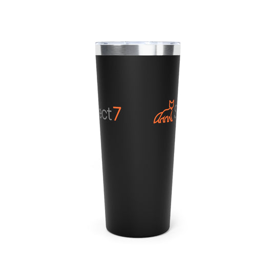 Matte Black Insulated Copper Vacuum Travel Tumbler Cup - 20 oz