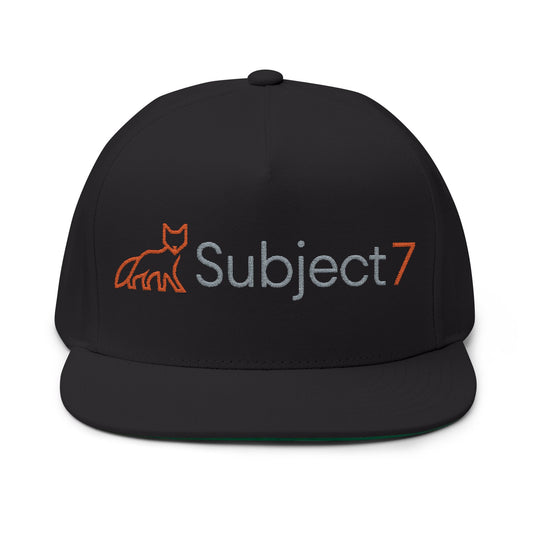 Embroidered Flat Bill Cap