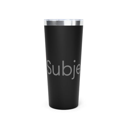 Matte Black Insulated Copper Vacuum Travel Tumbler Cup - 20 oz