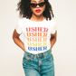 Usher Distressed Colorful T-Shirt