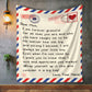 To Mom | Mom Personalized Letter Blanket - Always Be Your Little Boy | From Son