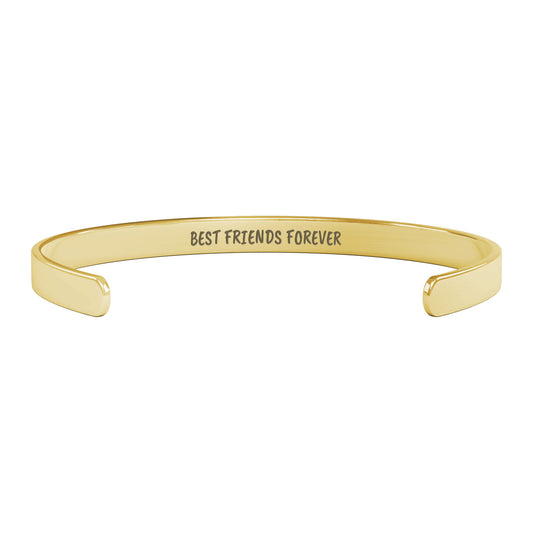 Best Friends Forever Cuff Bracelet - Inside Message
