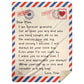 To Mom | Mom Personalized Letter Blanket - Always Be Your Little Boy | From Son