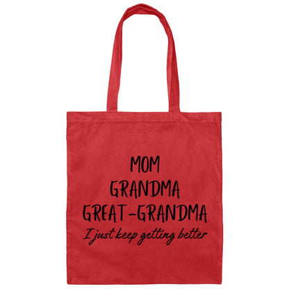 Mom Grandma Great-Grandma Canas Tote Bag