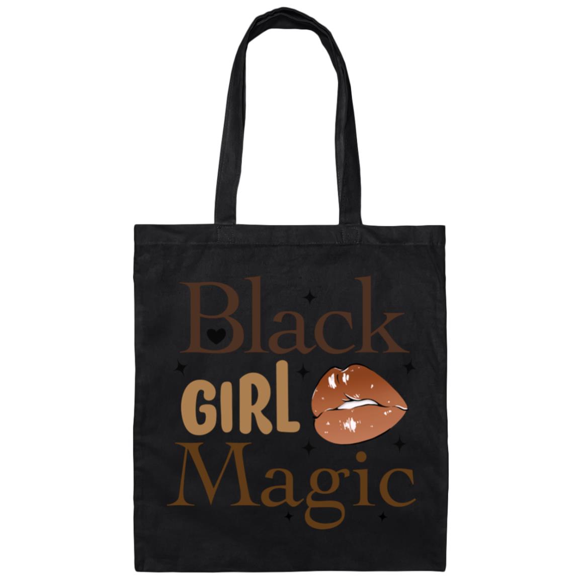 Black Girl Magic Brown Canvas Tote Bag