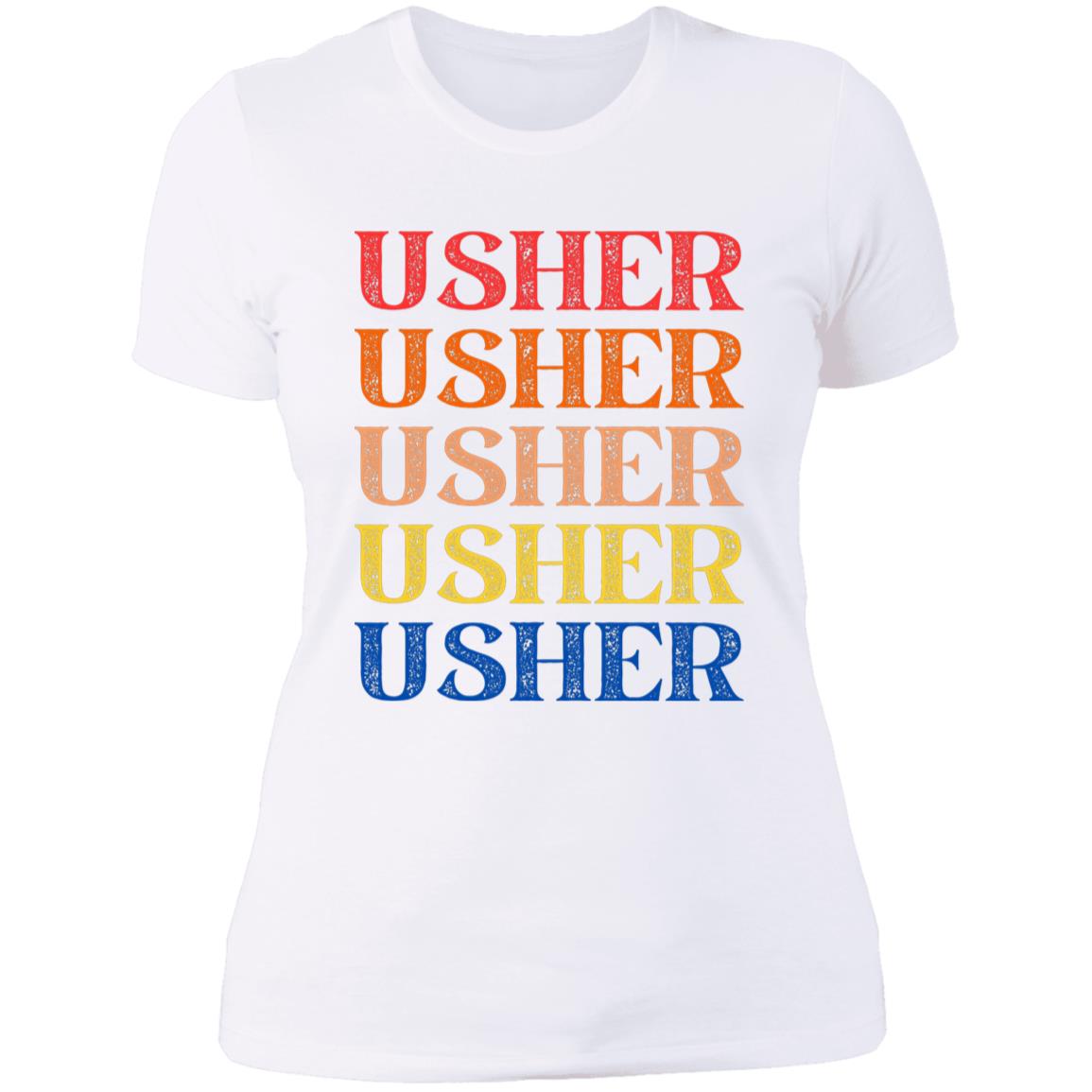 Usher Distressed Colorful T-Shirt