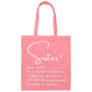 Gift For Sister | Braver Stronger Beautiful Sister Canvas Tote Bag