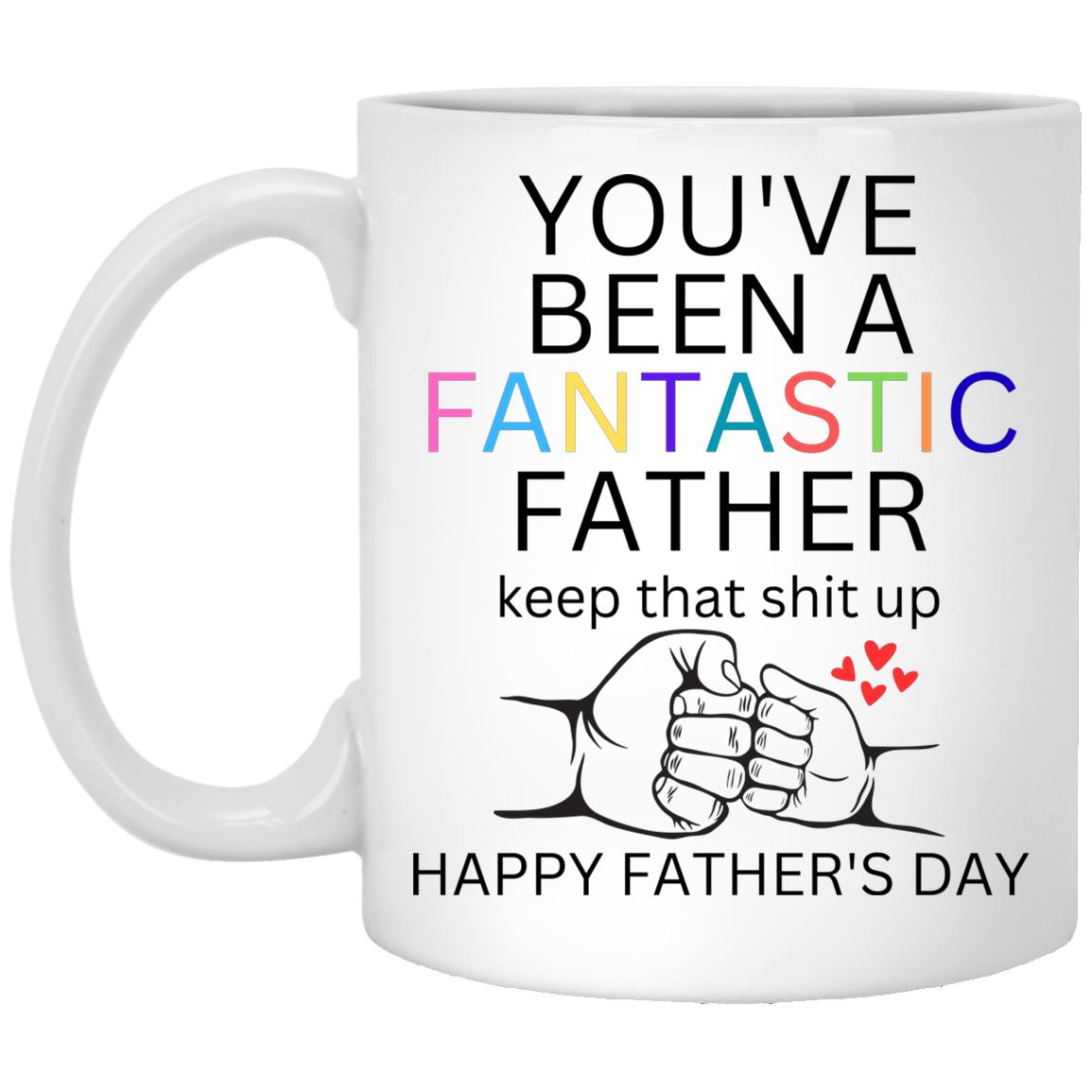 Gift For Dad | Fantastic Father Pump Fist Mug - Happy Father’s Day