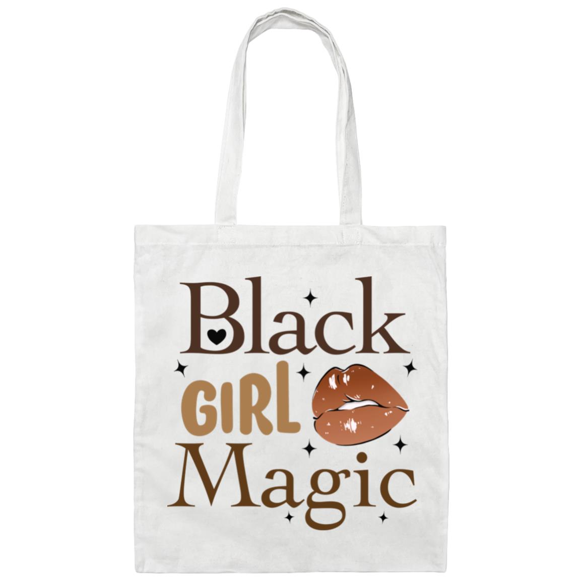 Black Girl Magic Brown Canvas Tote Bag