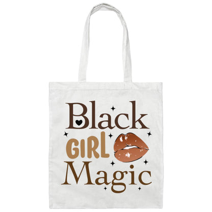 Black Girl Magic Brown Canvas Tote Bag