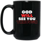 God Will See You Through Mug - Red