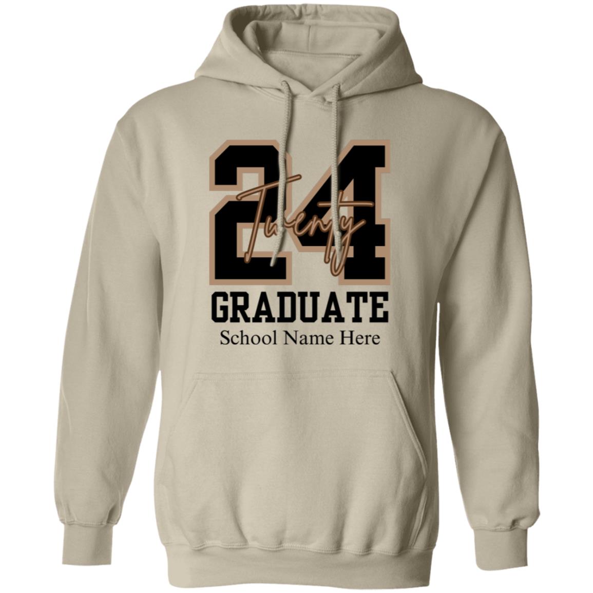 Class of 2024 Personalized School Name Graduate Shirt