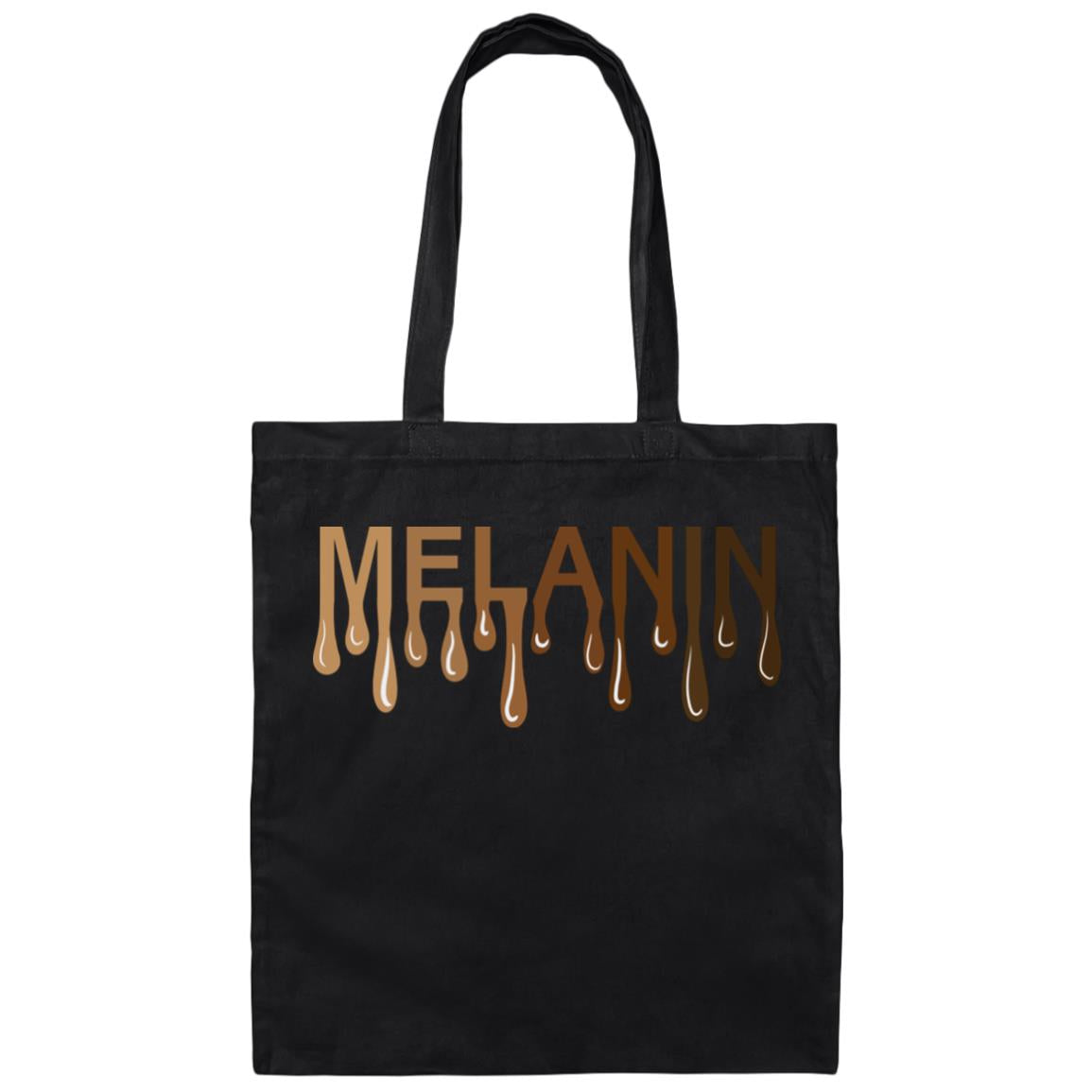 Melanin Drip Canvas Tote Bag