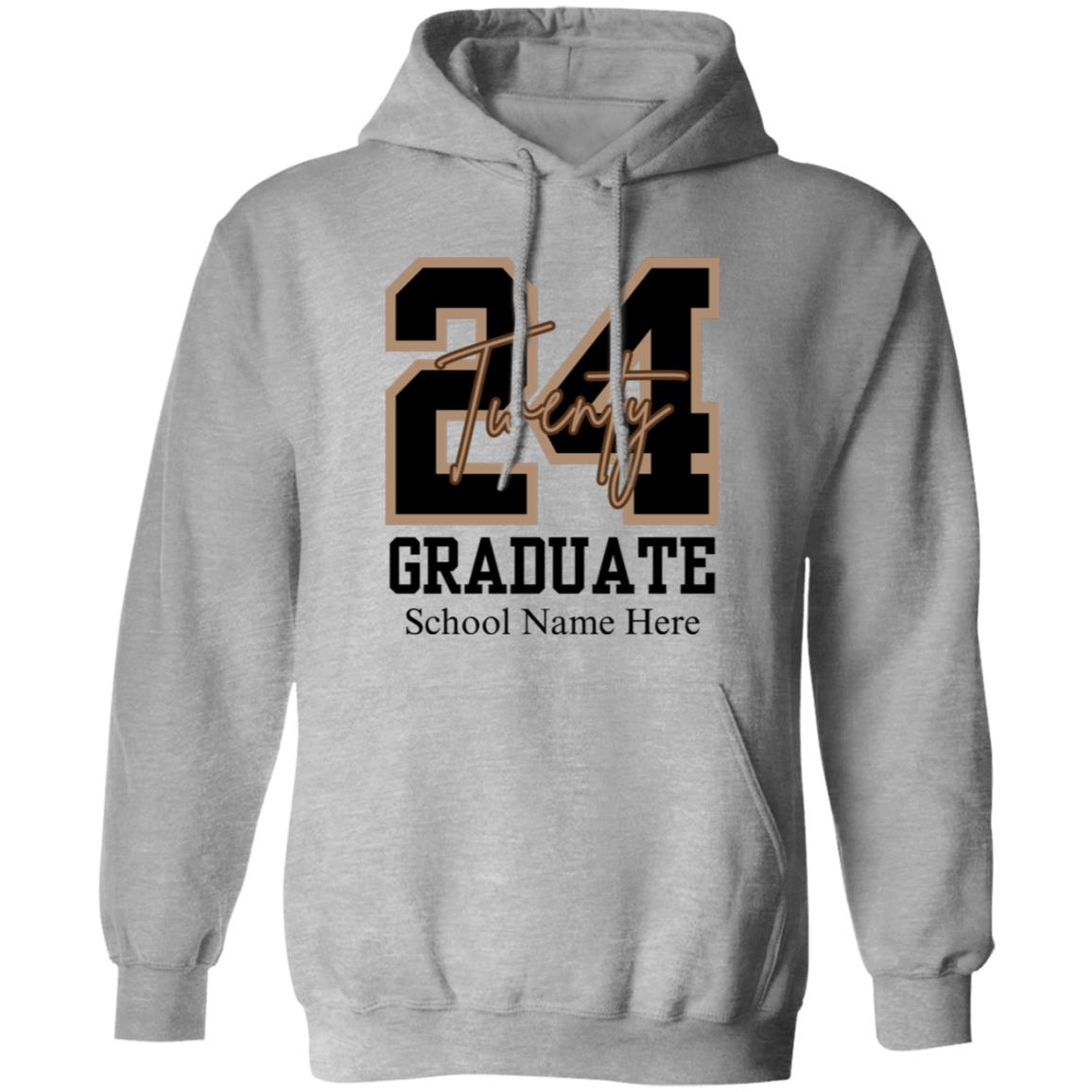 Class of 2024 Personalized School Name Graduate Shirt