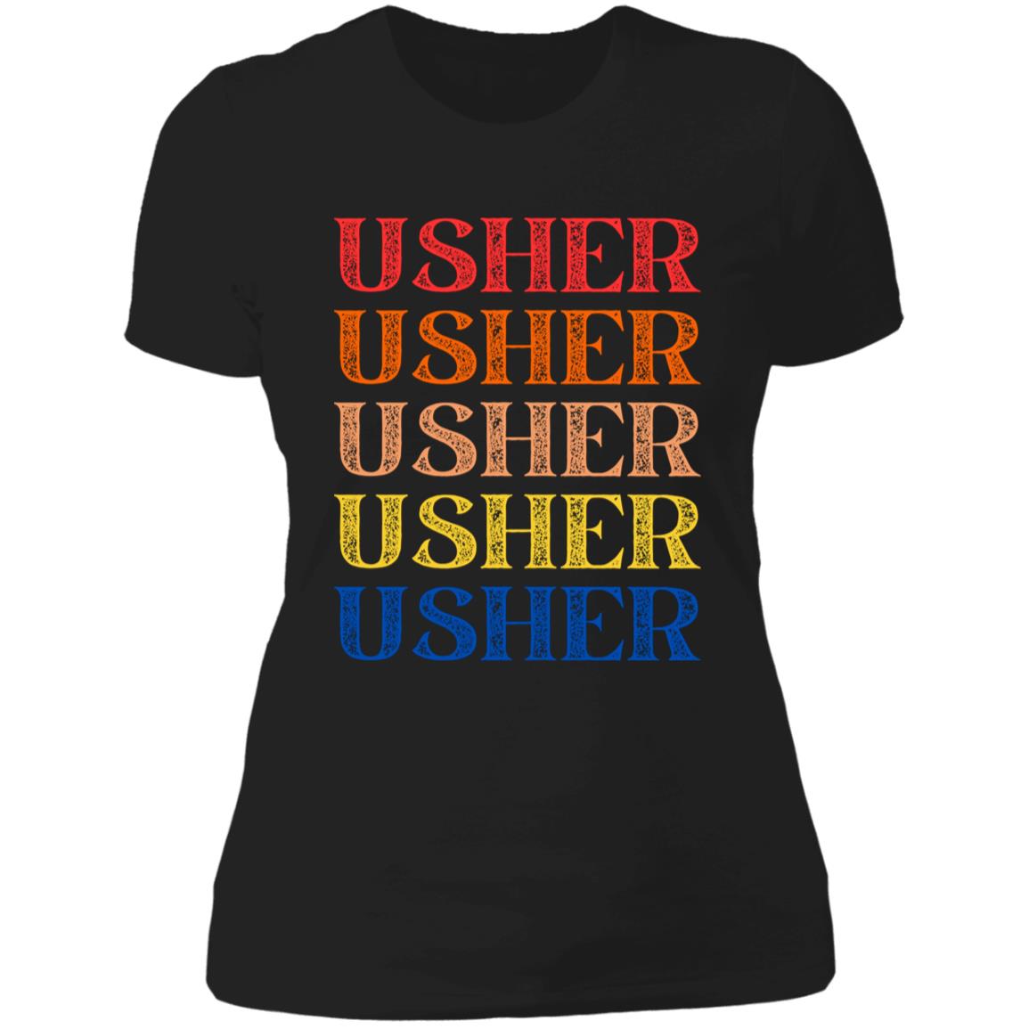 Usher Distressed Colorful T-Shirt