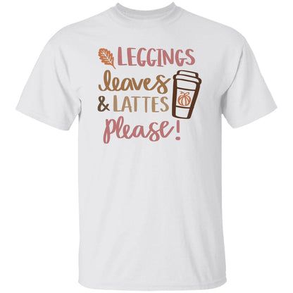 Leggings Leaves & Lattes T-Shirt