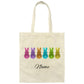 Personalized Easter Peeps Canvas Tote Bag